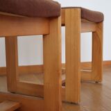 Pair of chairs sleigh Maison Regain