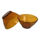 amber glass bowls – mid-20th century vintage