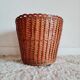 Vintage wicker basket pot cover