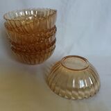 Oillor iridescent pearl amber glass cups