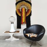Midcentury swivel lounge chair vintage draaifauteuil 1970 'Graphic print'