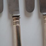 12 dessert knives old metal silver monogram