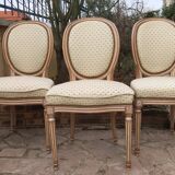 Set of three chairs Louis XVI