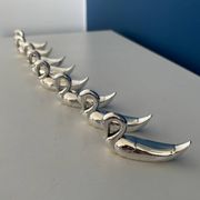 8 vintage silver-plated swan knife rests