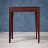 Side Table with Drawer in Rosewood by Severin Hansen for Haslev Møbelsnedkeri, 1950s