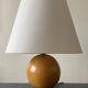 Grande lampe boule bois vintage