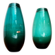 Mid-century German glass vases by Karl Friedrich Glas, 1960s, set of 2.