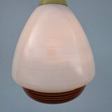 Scandinavian-style glass pendant light from the 1960s