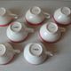 Set of 7 bowls of Breton ceramic bowled cider signed Ty Breizh deco cuisine Bretagne