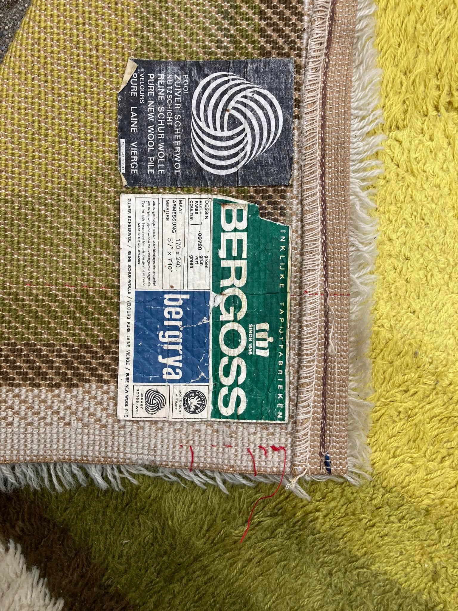 Bergoss wool rug 1970