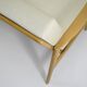 Original restored two-seater Sofa, cream, teak, 1960s