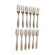 Cutlery.12 dessert forks .silver metal