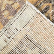 3x11 Mustard Brown Oriental Vintage Runner Rug, 85x329Cm