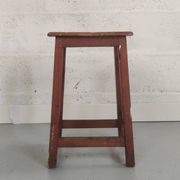 Tabouret vintage de peintre en bois
