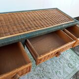Rattan console