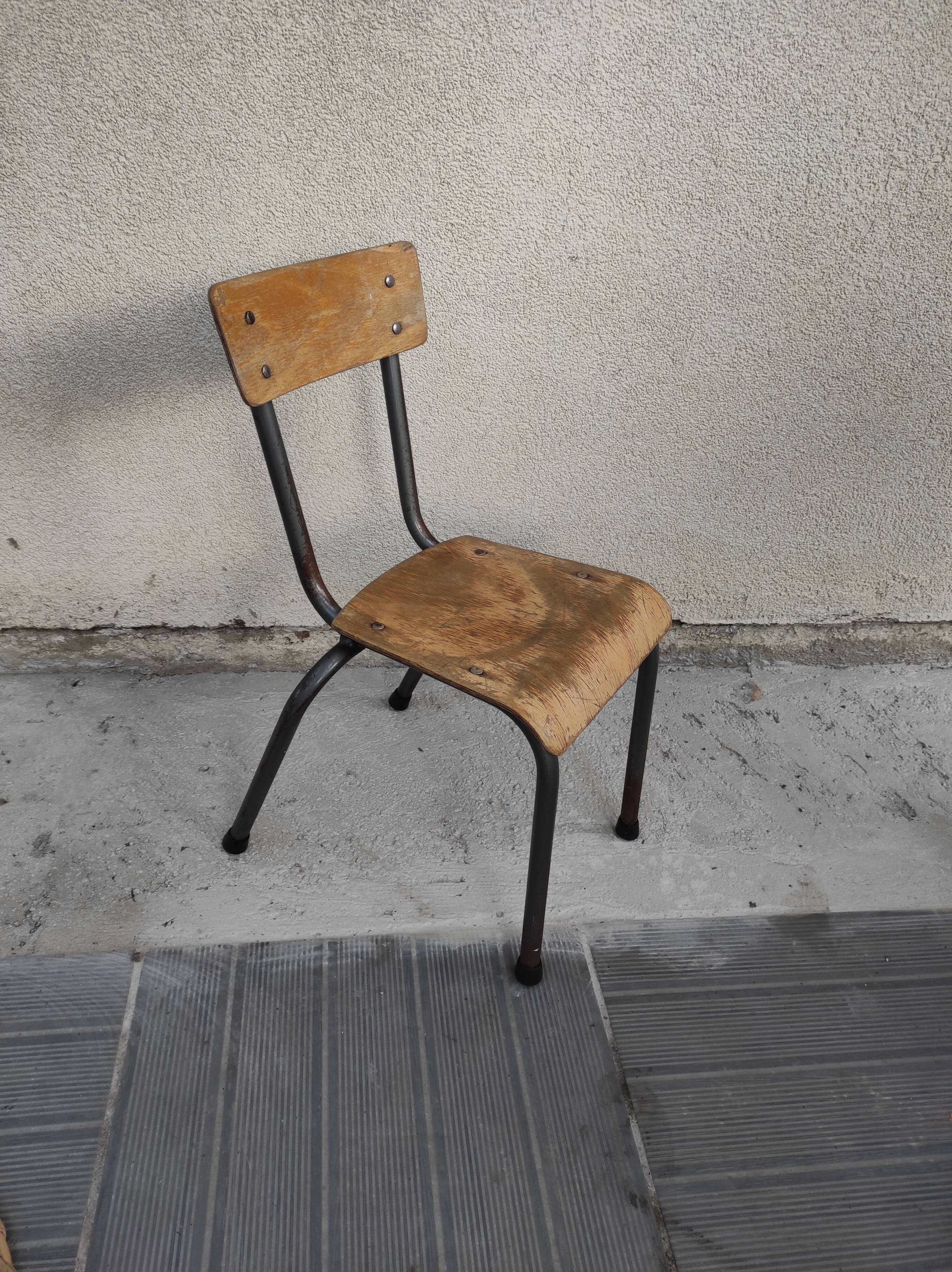 School chair child kindergarten chair 1960