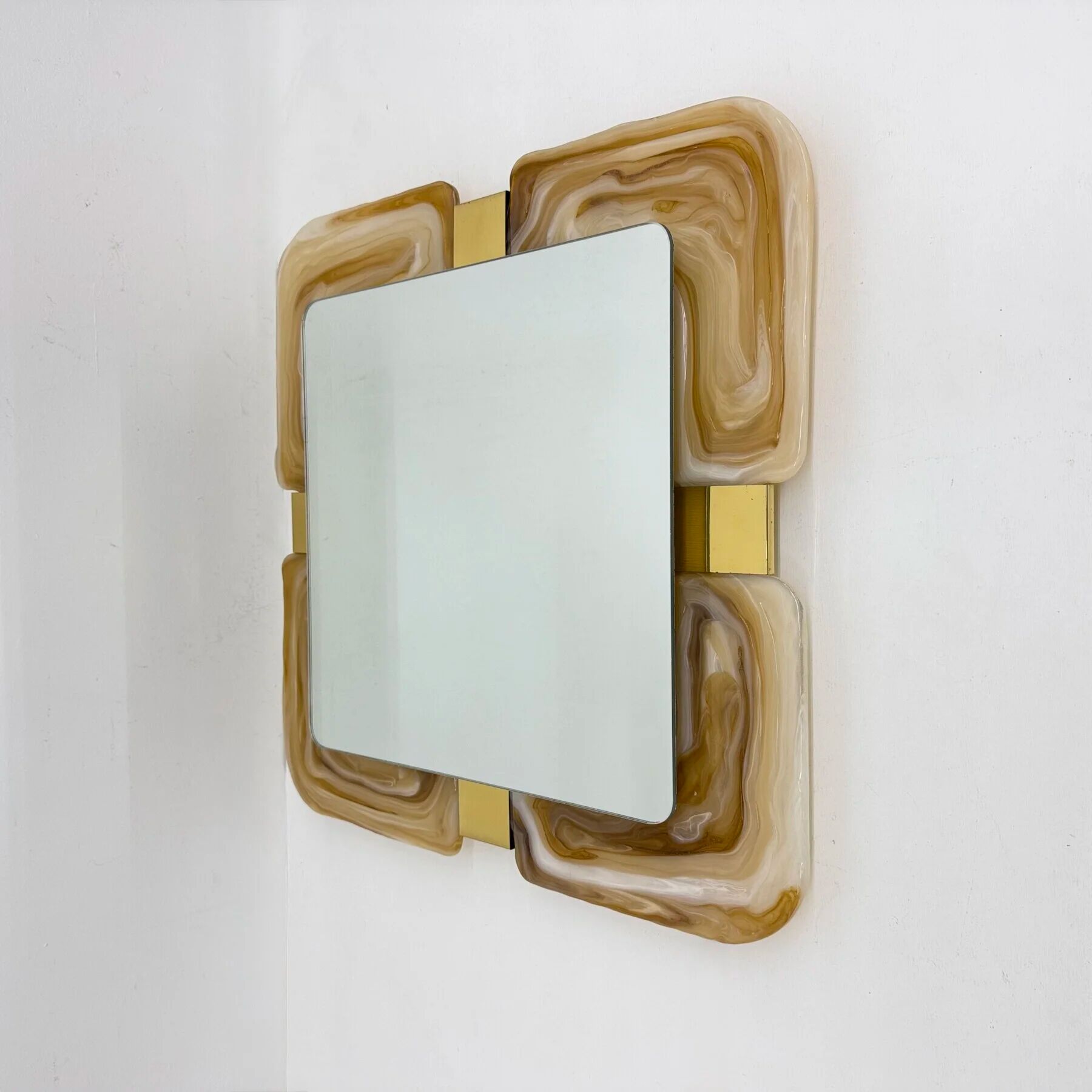 Mid-century Hillebrand lucite mirror, 1970s Germany
