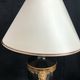Large baluster lamp - Golden Lions and white and gilded ledleches - Hotel Paris