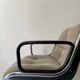 Velvet office chair with armrest by C. POLLOCK for Knoll