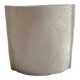 XL square ceramic vase with texture