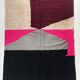 Unbleached Moroccan Berber Kilim carpet with colored flats 308x190cm