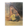 Tableau ancien La mendiante de G. De Saint Jean, XIXe