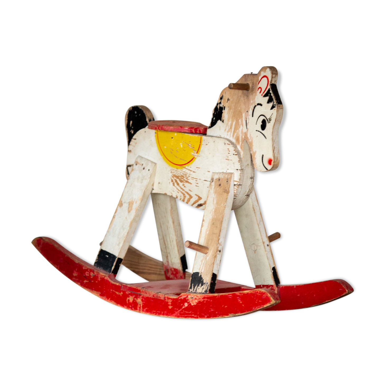 Wooden rocking horse