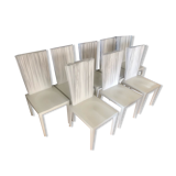 Lot de 8 chaises design "Jeanette" Edra