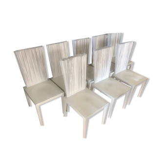 Lot de 8 chaises design "Jeanette" Edra