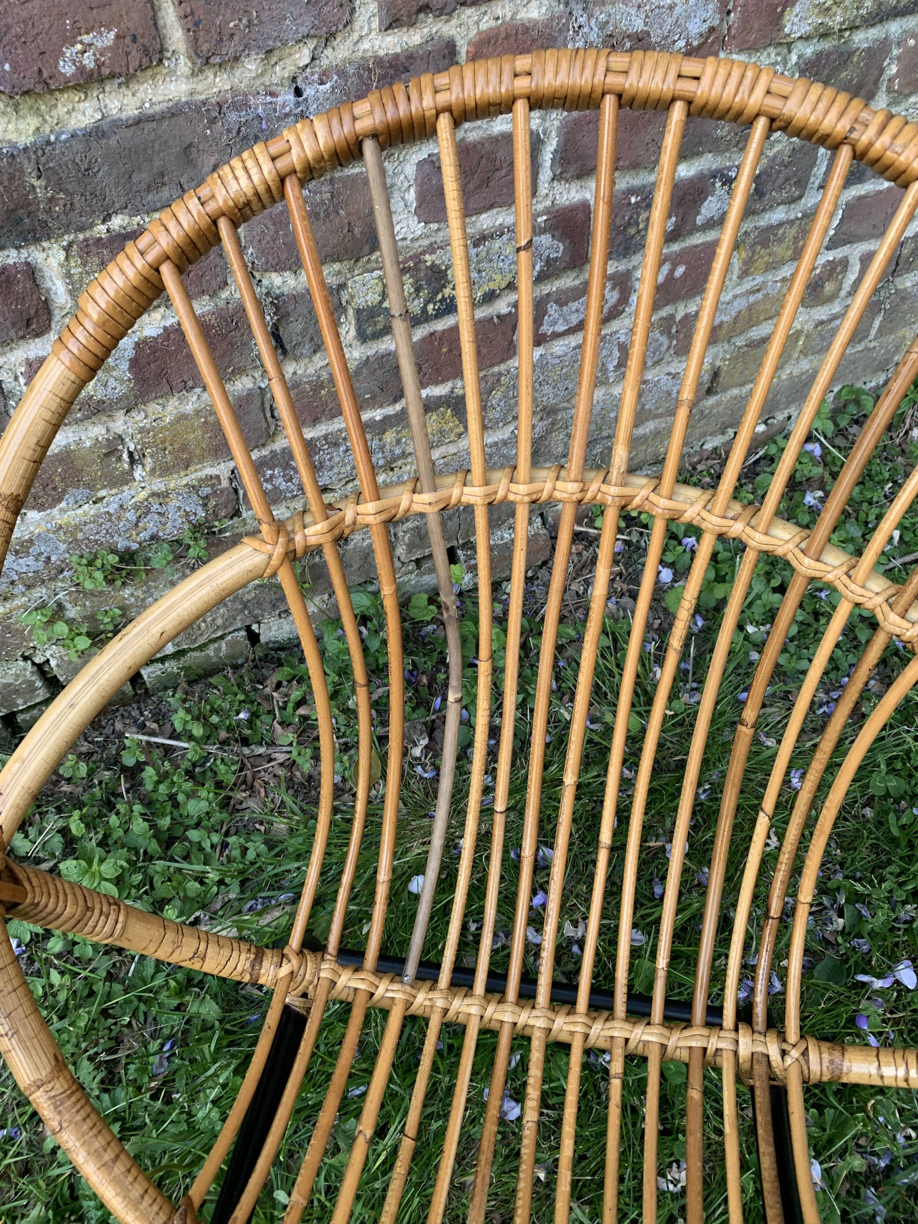 Rattan armchair