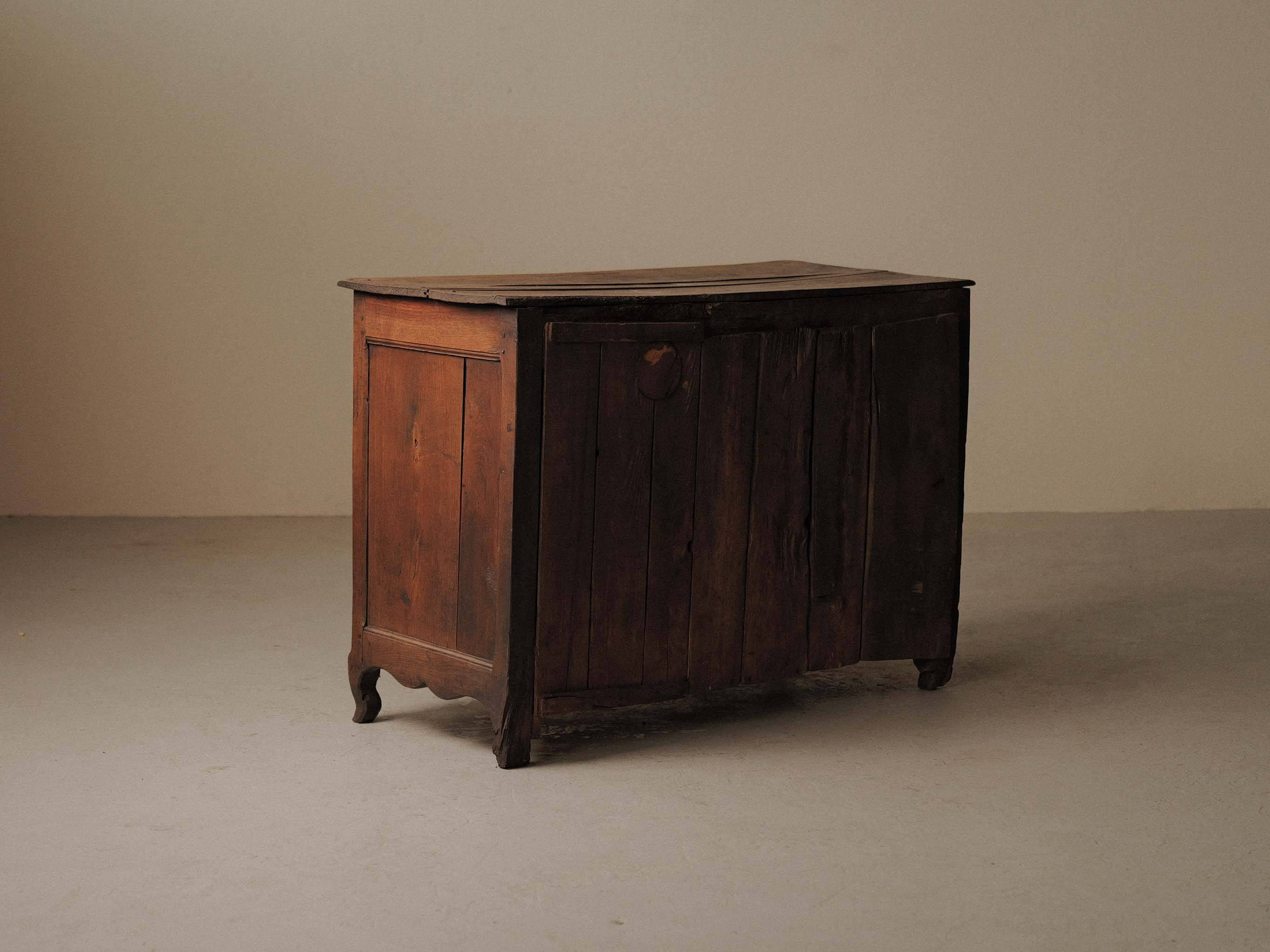 Country buffet in solid wood, Auvergne, 19th century