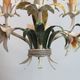 Hanging lamp in metal. 3 lights. Vintage 1960s.