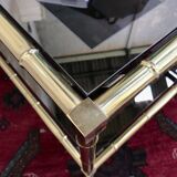 Bamboo imitation brass coffee table