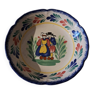 Deep plate / small dish Petit Breton earthenware from Pornic