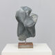Abstract dolomite stone sculpture by Ineke van Zuuren, Netherlands, 1980s