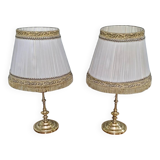 Pair of bedside lamps