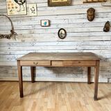 Raw wood farm table