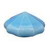 Blue glass diamond globe