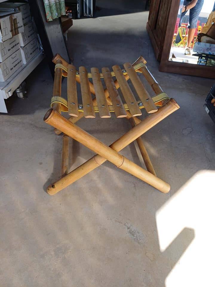Bamboo fisherman style stool