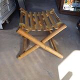 Bamboo fisherman style stool