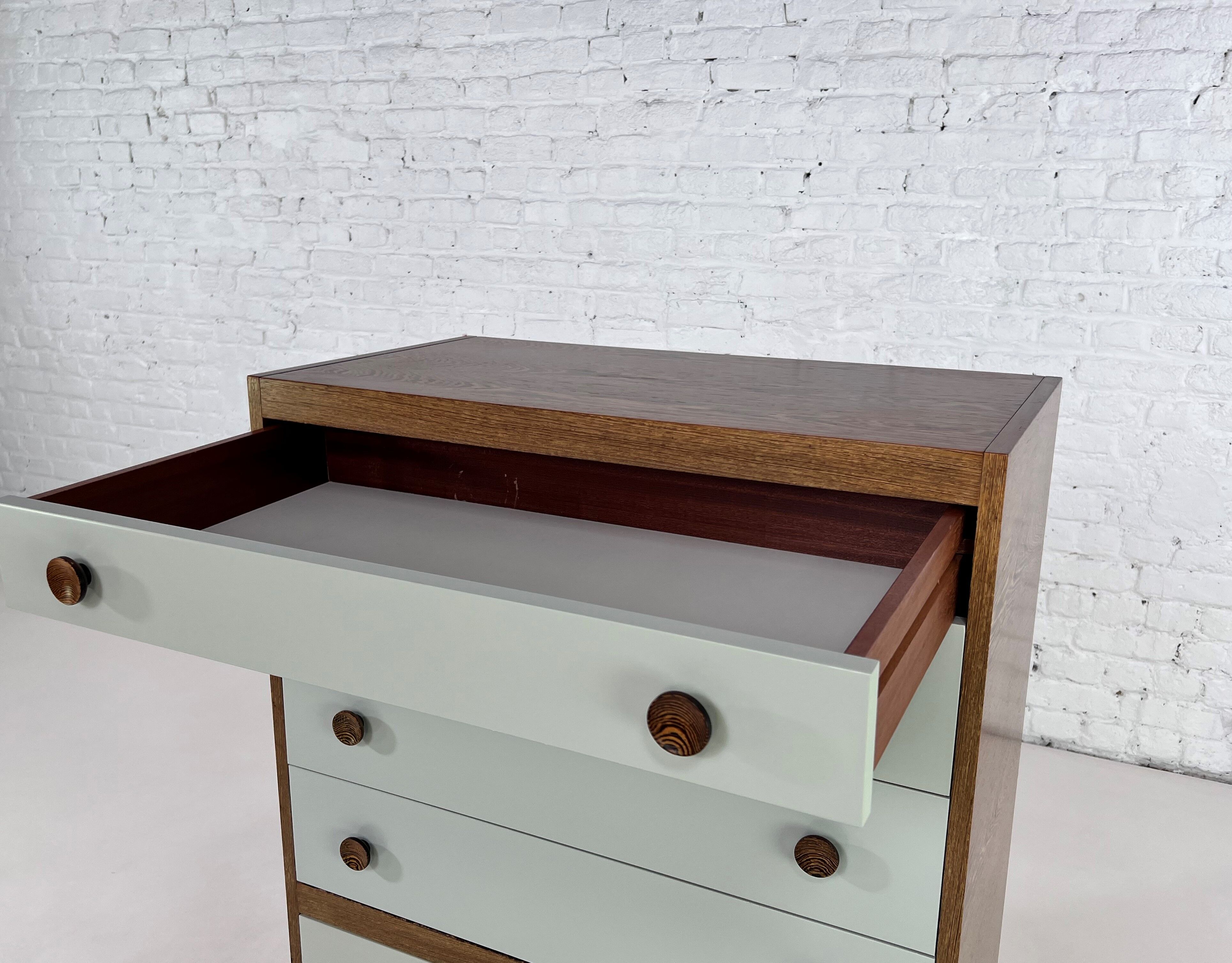 Dresser chiffonnier 6 drawers wenge and satin lacquer