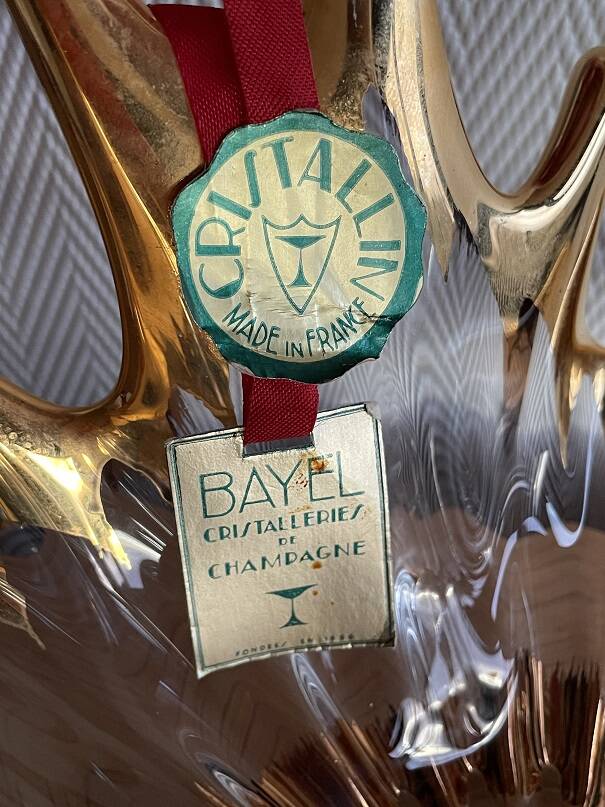 Bayel crystal gold empty pocket cup