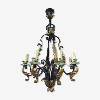 Wrought iron chandelier