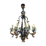 Wrought iron chandelier