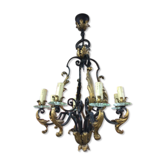 Wrought iron chandelier