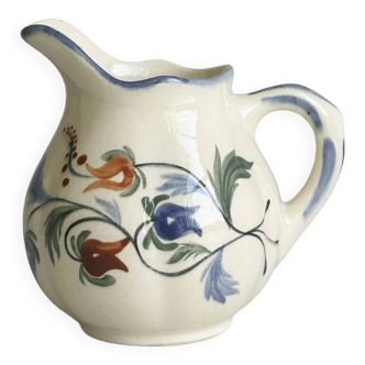 Ceramic sauce boat, hand painted milk jug