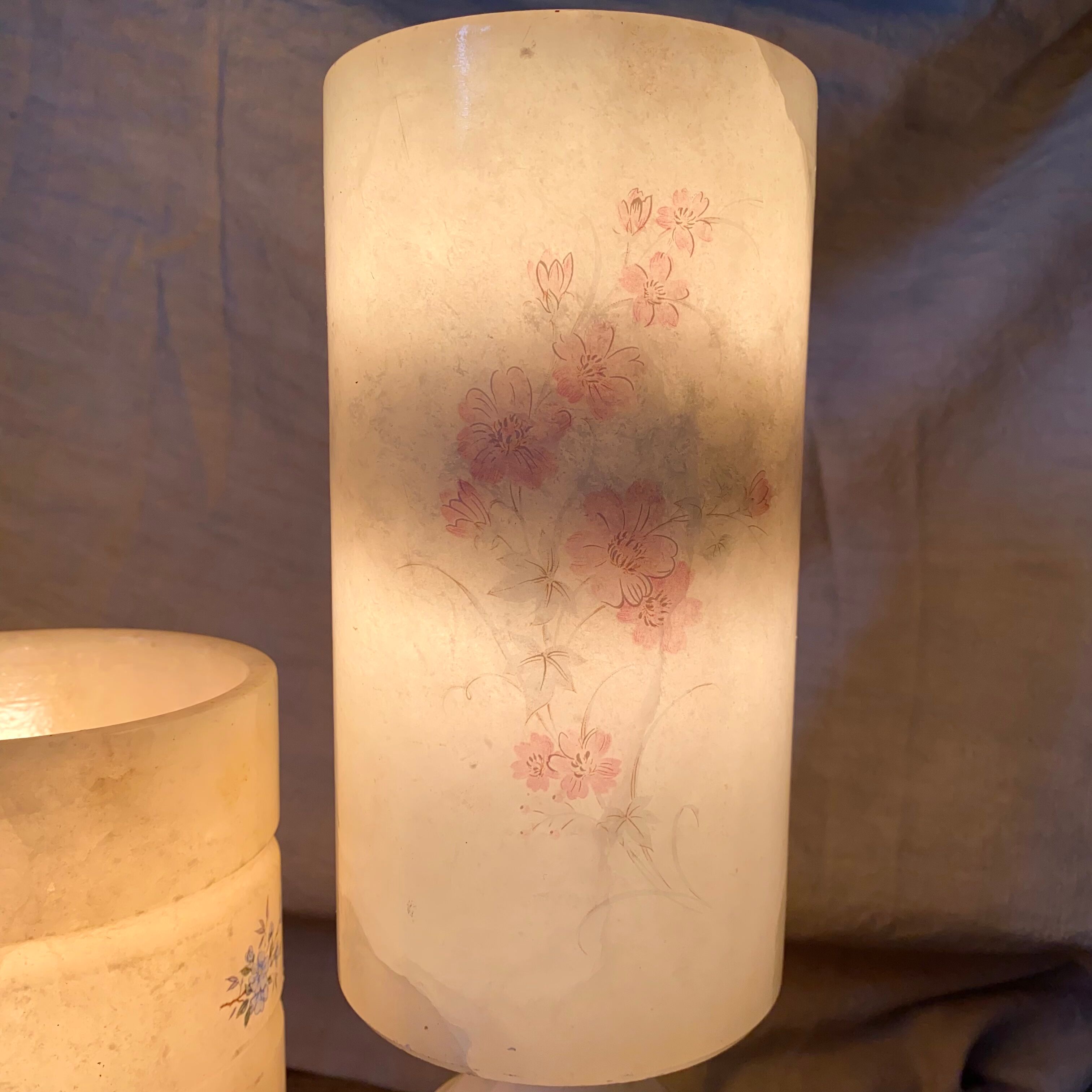 Vintage alabaster lamps