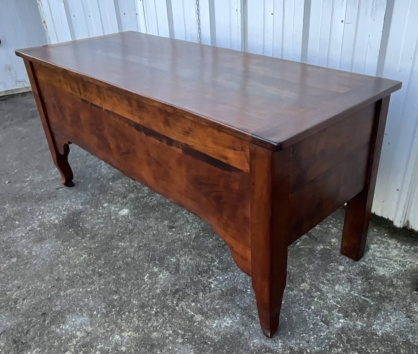 Solid cherry wood chest – late 19th century