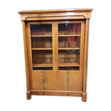 2-door mahogany empire style showcase