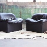 Post-modern upholstered sculptural armchair 1980